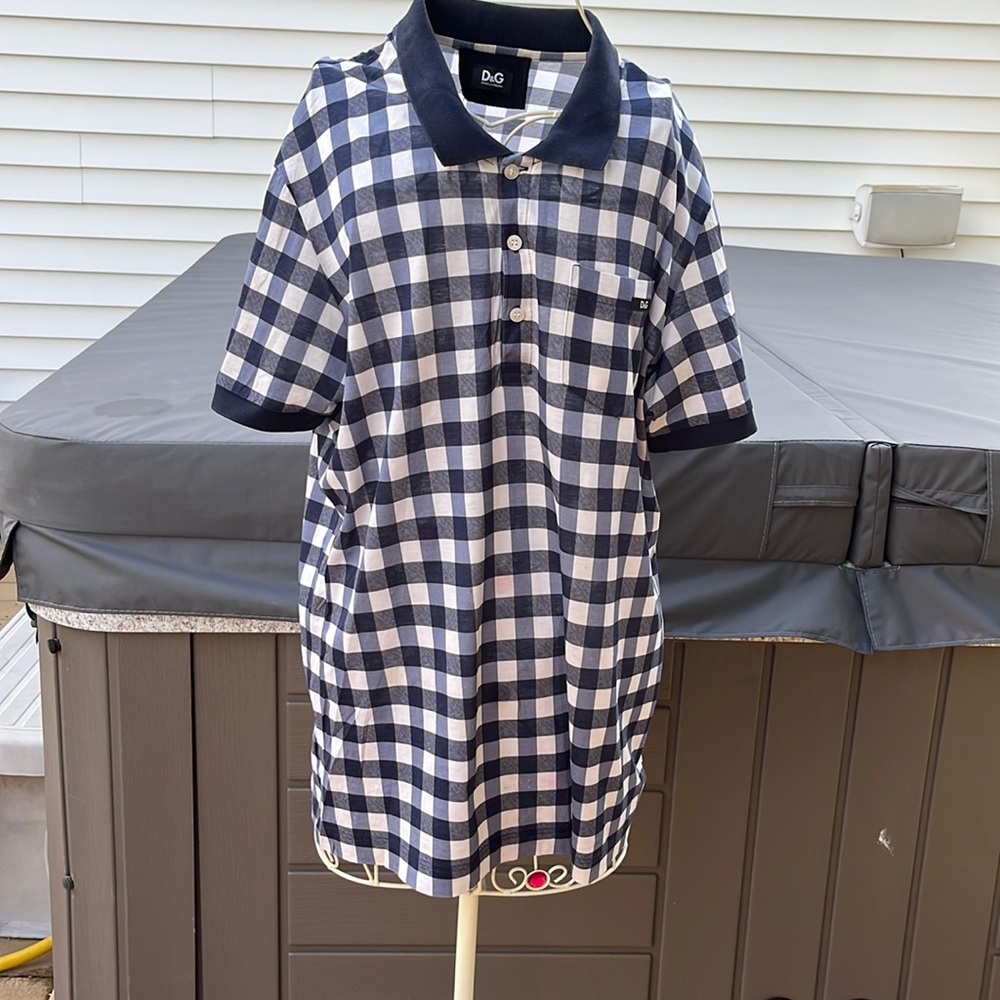 Dolce and Gabbana 100% cotton polo size 54 - Picture 1 of 10